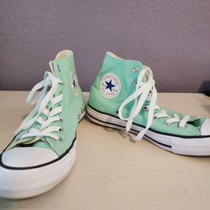 Converse Mint Green High Top Sneakers